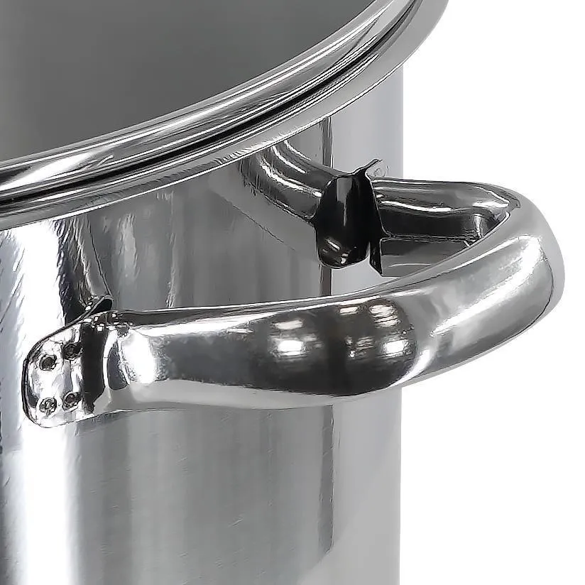 Stainless Steel Stock Pot with Lid 6.5L