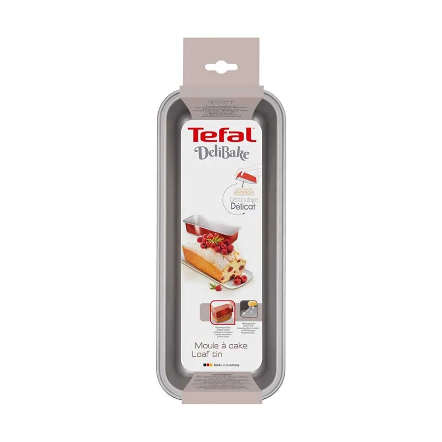 Tefal, Delibake Bake Loaf – Cake Tin Steel, 30 cm