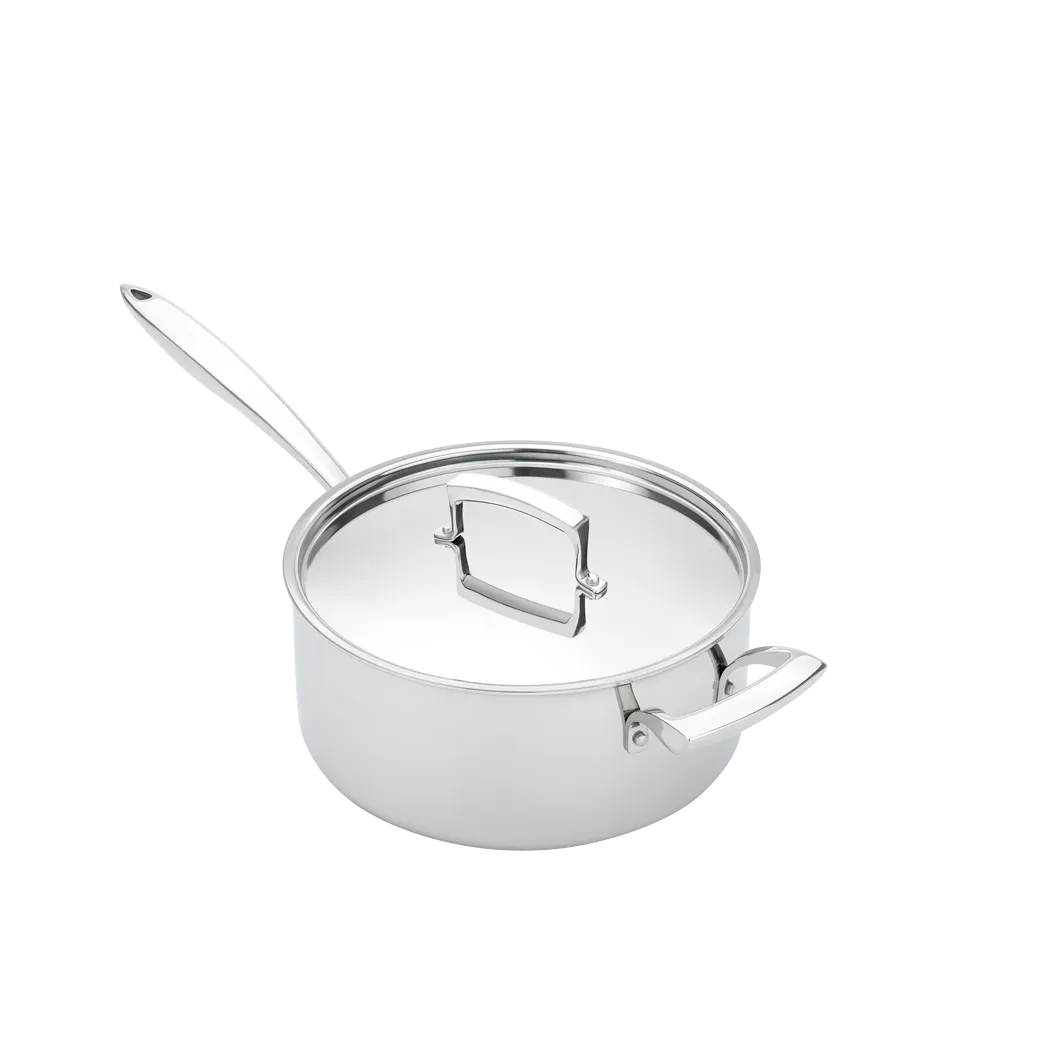 Tri-Ply Sauce Pan with Helper Handle