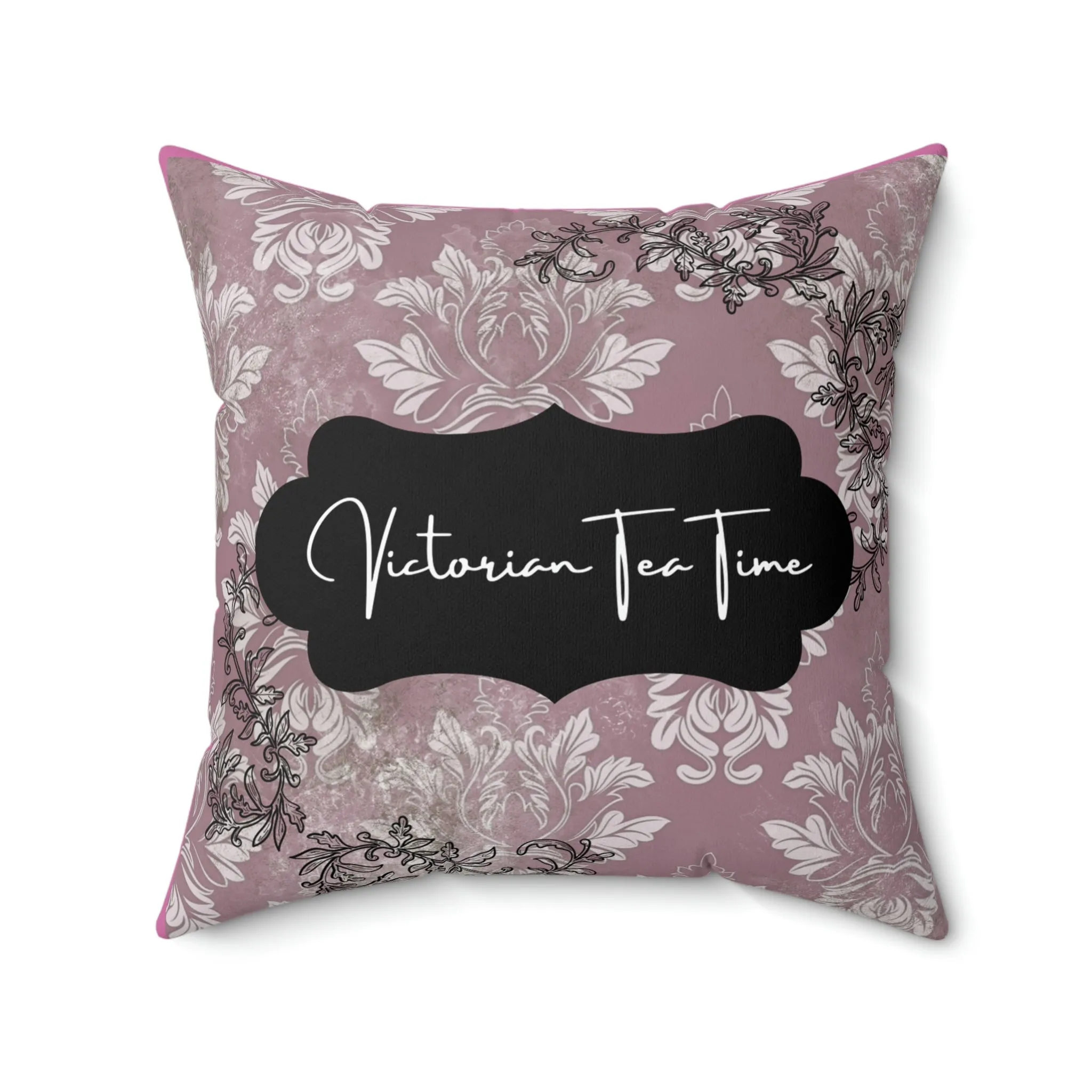 Victorian tea time Spun Polyester Square Pillow