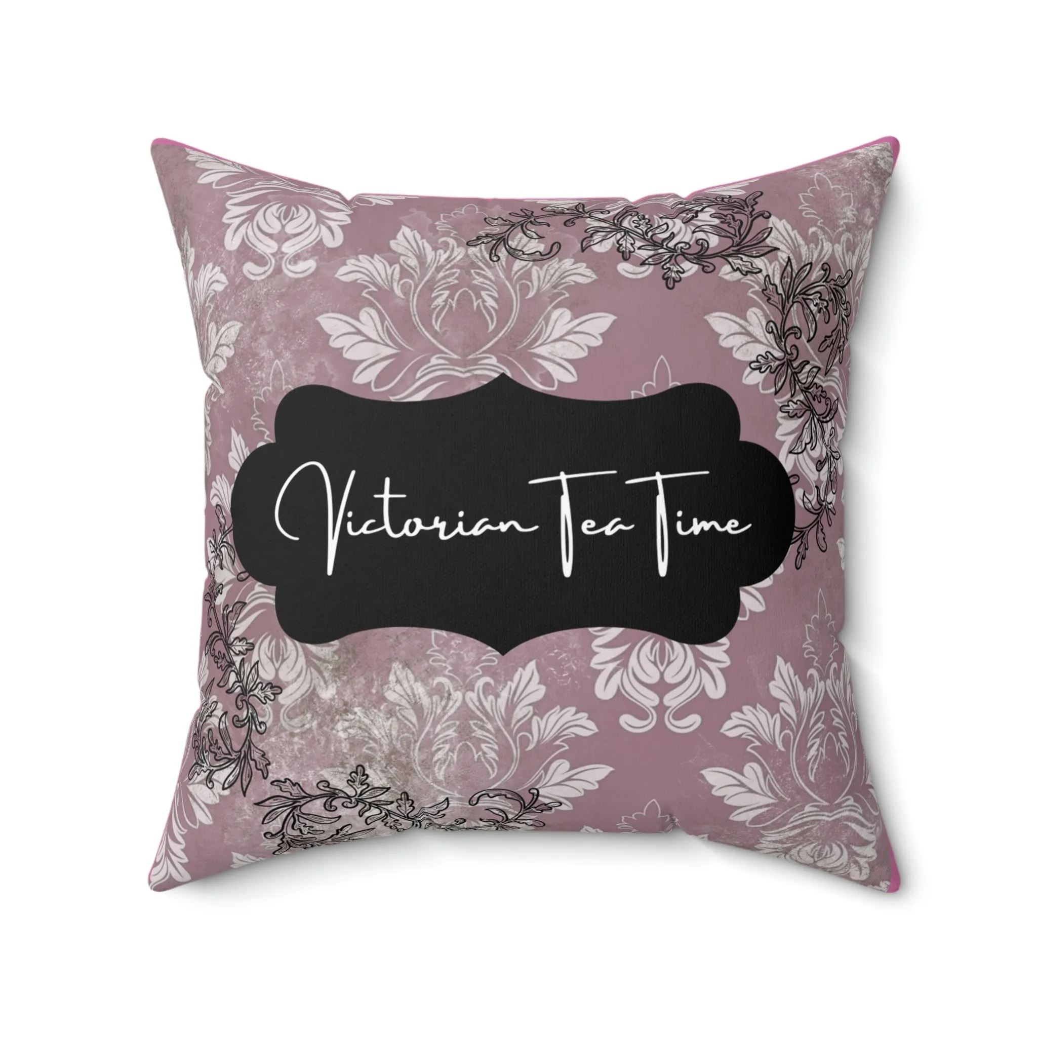 Victorian tea time Spun Polyester Square Pillow