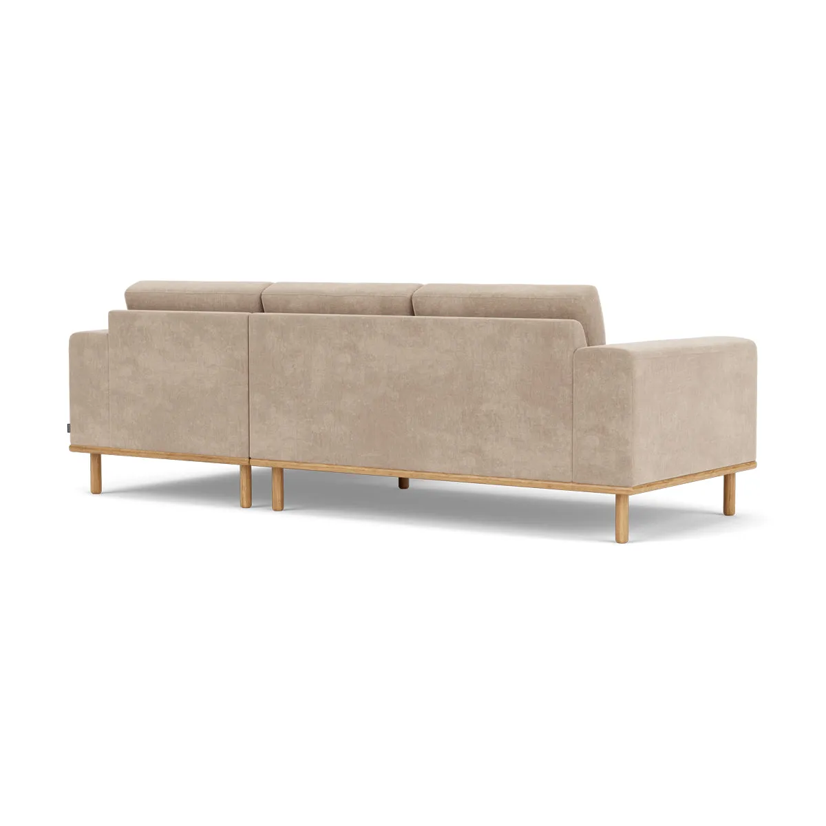 Vilmar Fabric Right Chaise Sofa (Oak, Danny Cream)